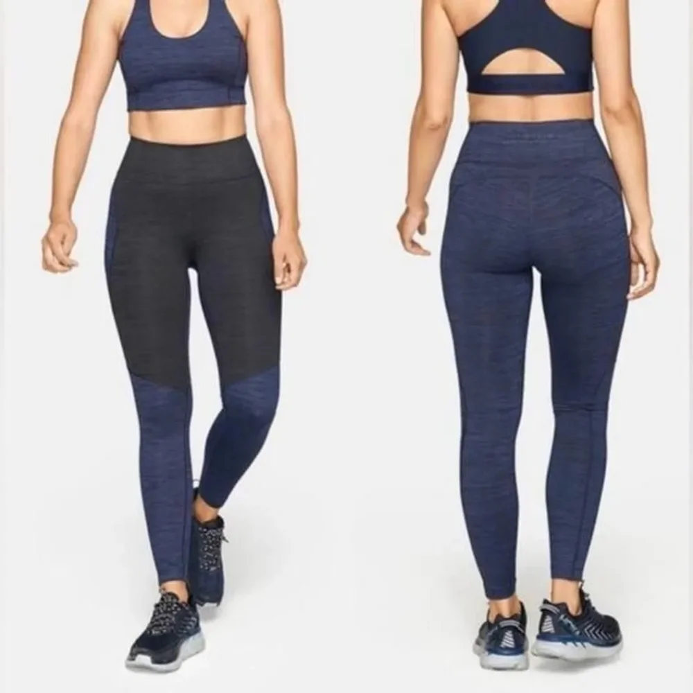 OUTDOOR VOICES Tech Sweat Two Toned Leggings - Picture 1 of 9